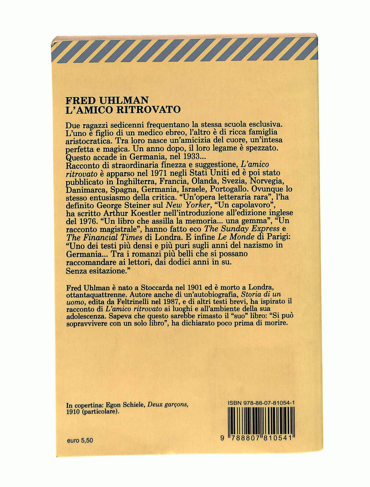 EBOND L'amico Ritrovato Fred Uhlman Feltrinelli Libro LI040812