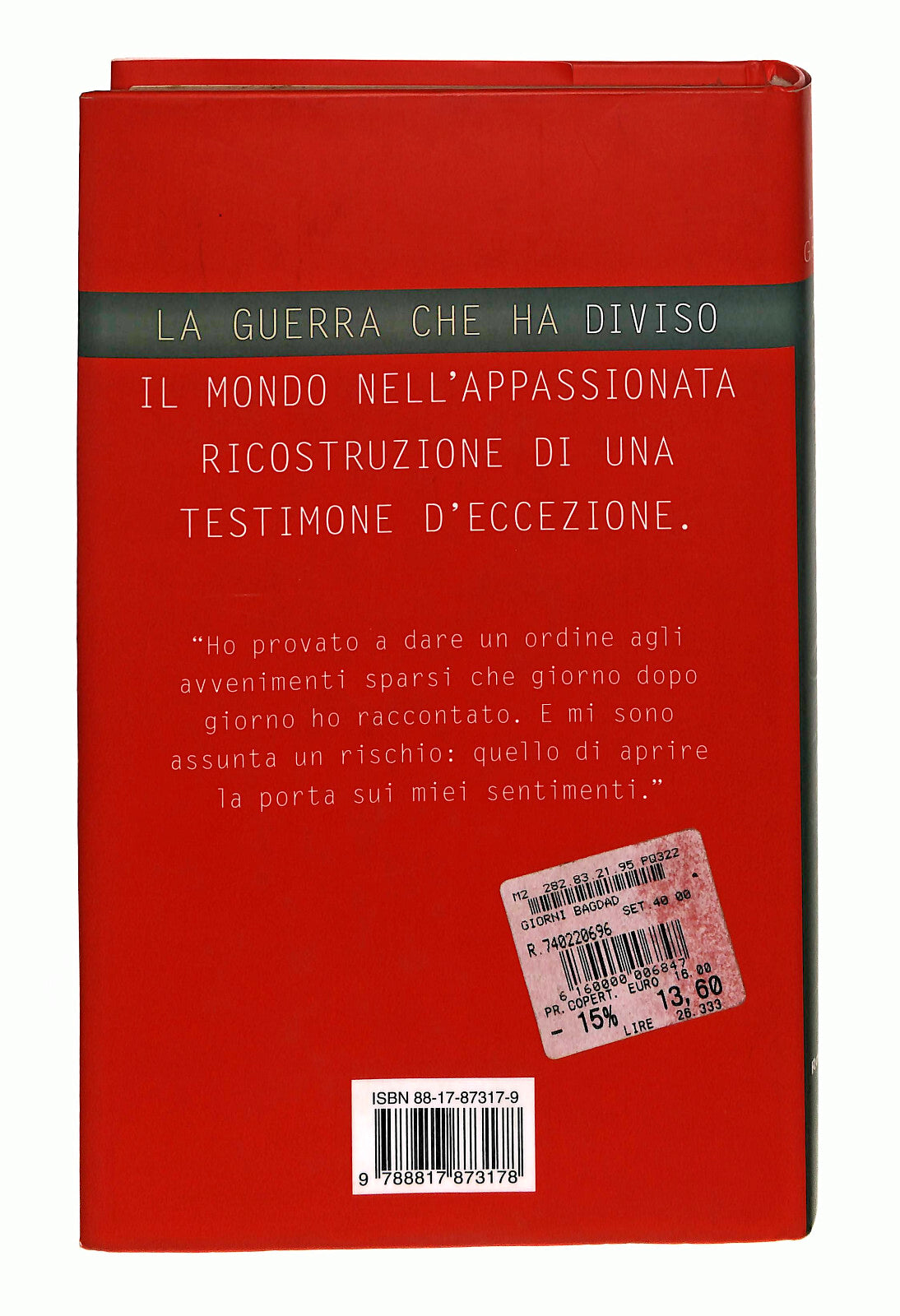 EBOND I Miei Giorni a Baghdad Lilli Gruber Rizzoli Libro LI040813