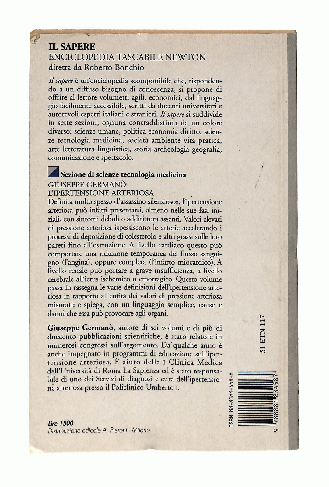 EBOND L'ipertensione Arteriosa Giuseppe Germano Newton Compton Libro LI040883