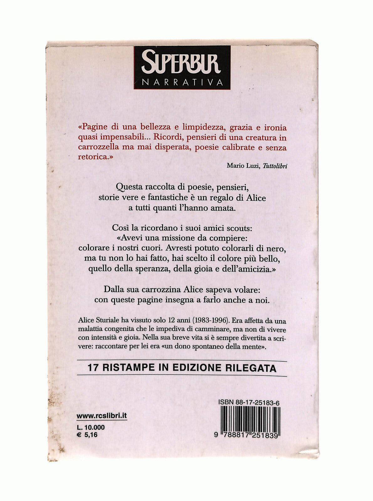 EBOND IlDi Alice Alice Sturiale Bur Libro LI040952
