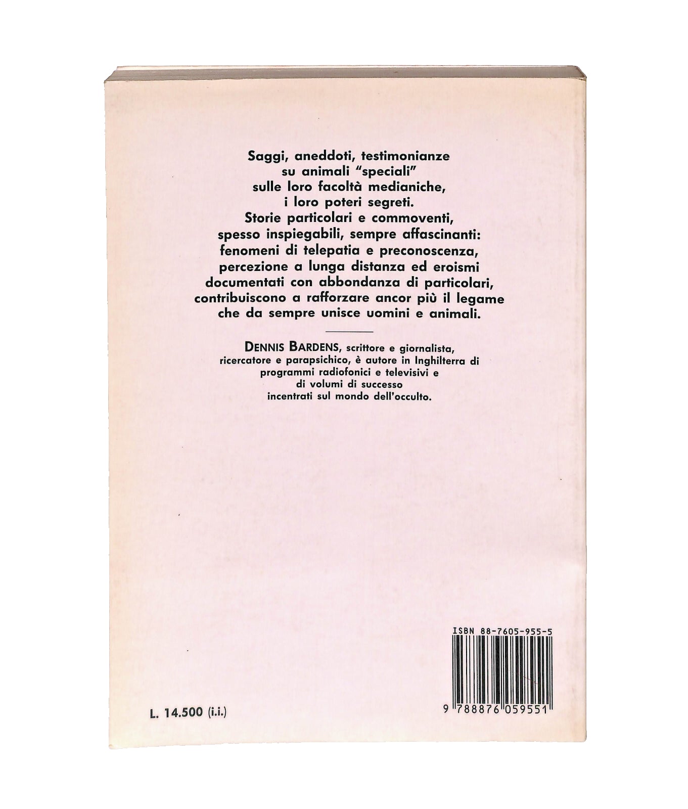 EBOND Animali Sensitivi Dennis Bardens Gremese Editore Libro LI041001