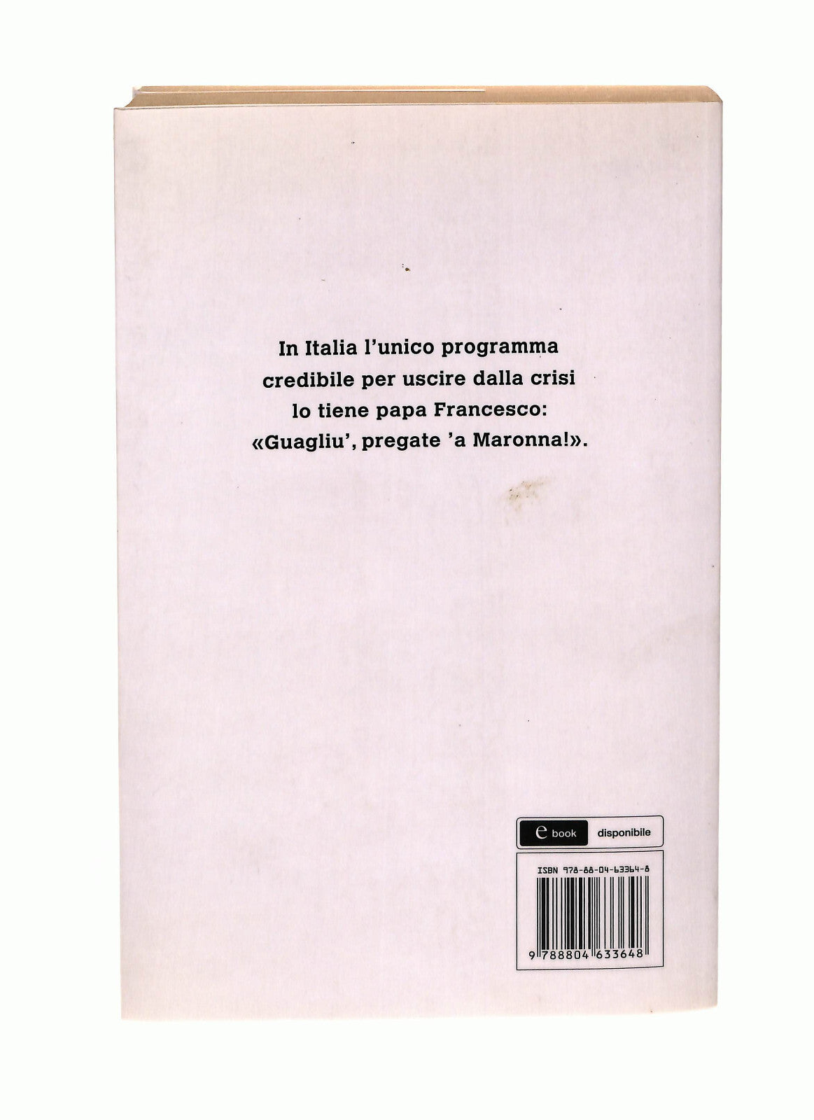EBOND L'italia Abusiva Alessandro Siani Mondadori Libro LI041037