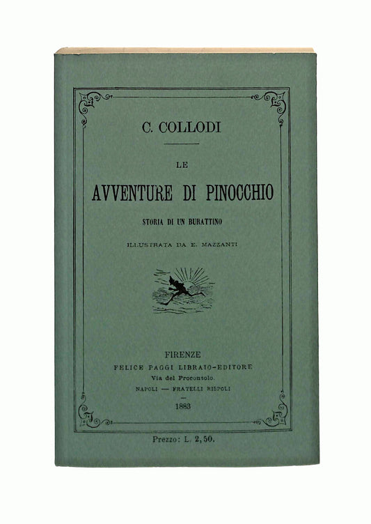 EBOND Le Avventure Di Pinocchio Rist. Anastatica 1883 Giunti 2002 Libro LI041305