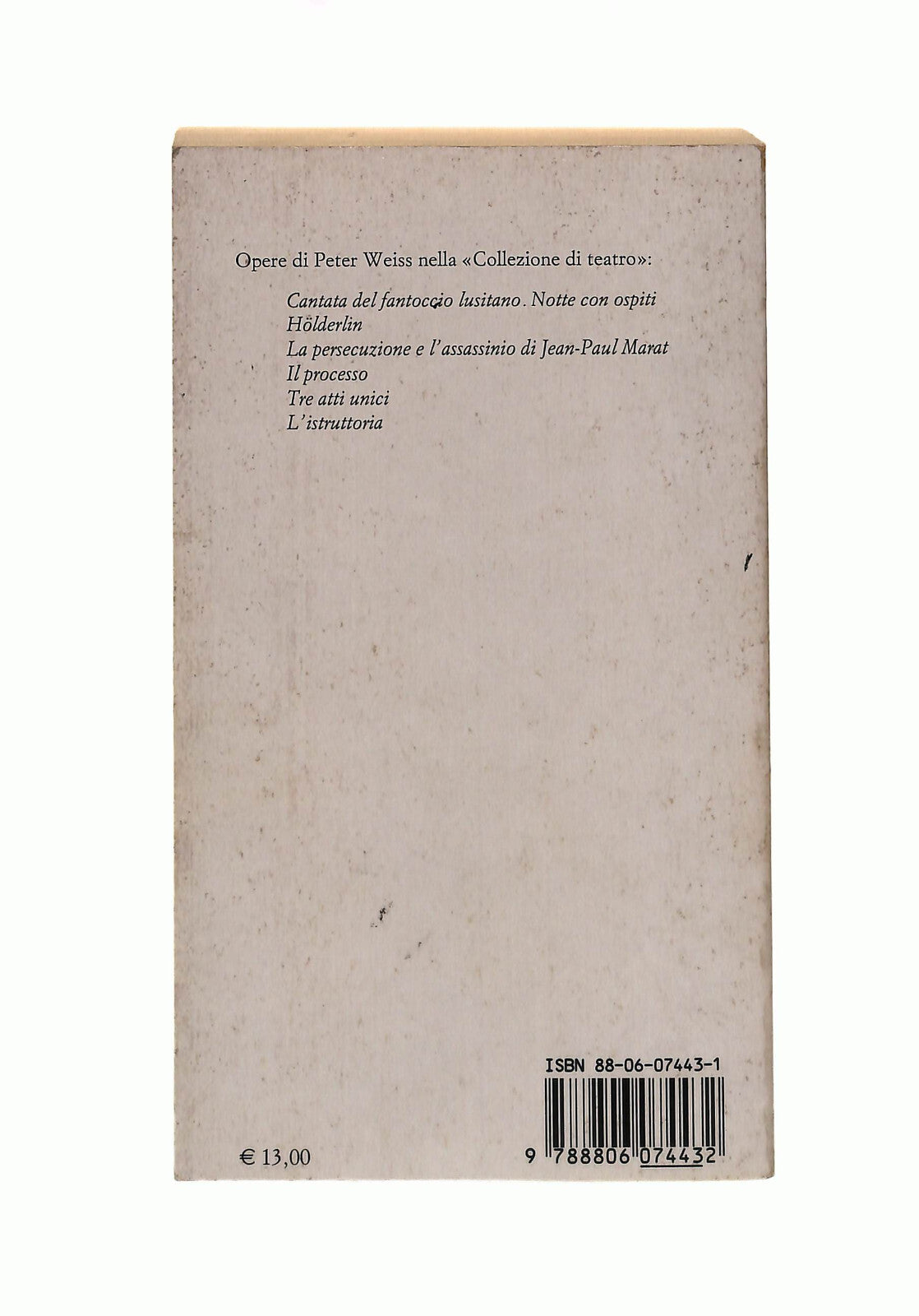 EBOND L Istruttoria Peter Weiss Einaudi Libro LI041308