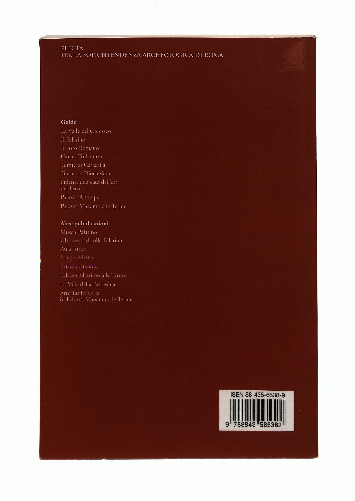 EBOND Palazzo Massimo Alle Terme Electa Libro LI041310
