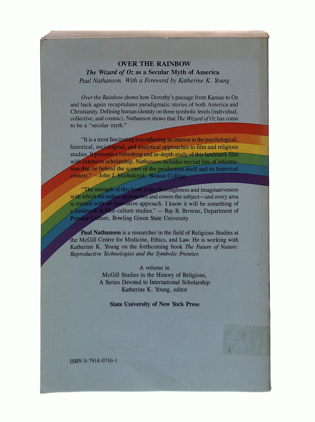 EBOND Over The Rainbow Paul Nathanson Inglese Libro LI041351