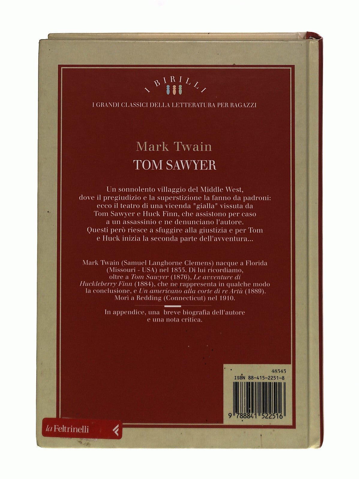 EBOND Tom Sawyer Mark Twain Deagostini Ragazzi Libro LI041361