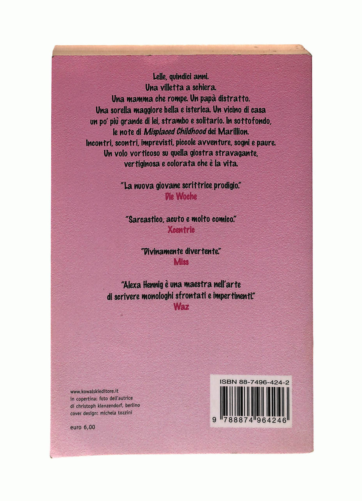 EBOND Sono Troppo Fortunata! Alexa Hennig Von Lange Kowalski Libro LI041386