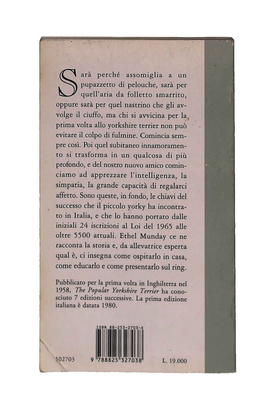 EBOND Lo Yorkshire Terrier Ethel Munday Editoriale Olimpia Libro LI041388