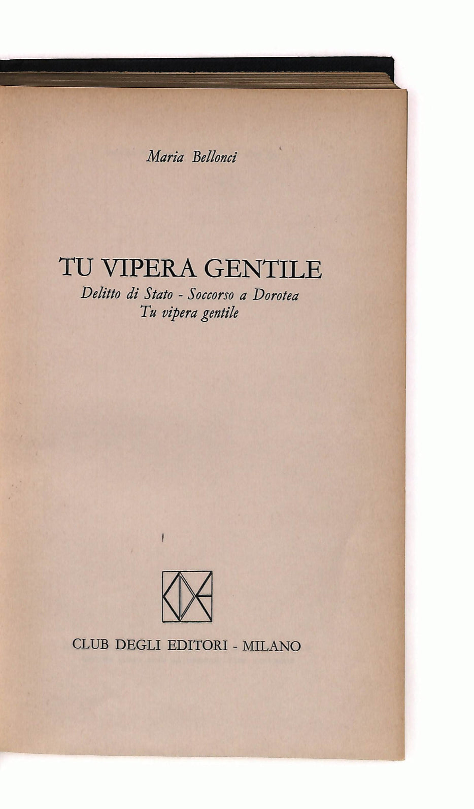 EBOND Tu Vipera Gentile Maria Belloncie Libro LI041537