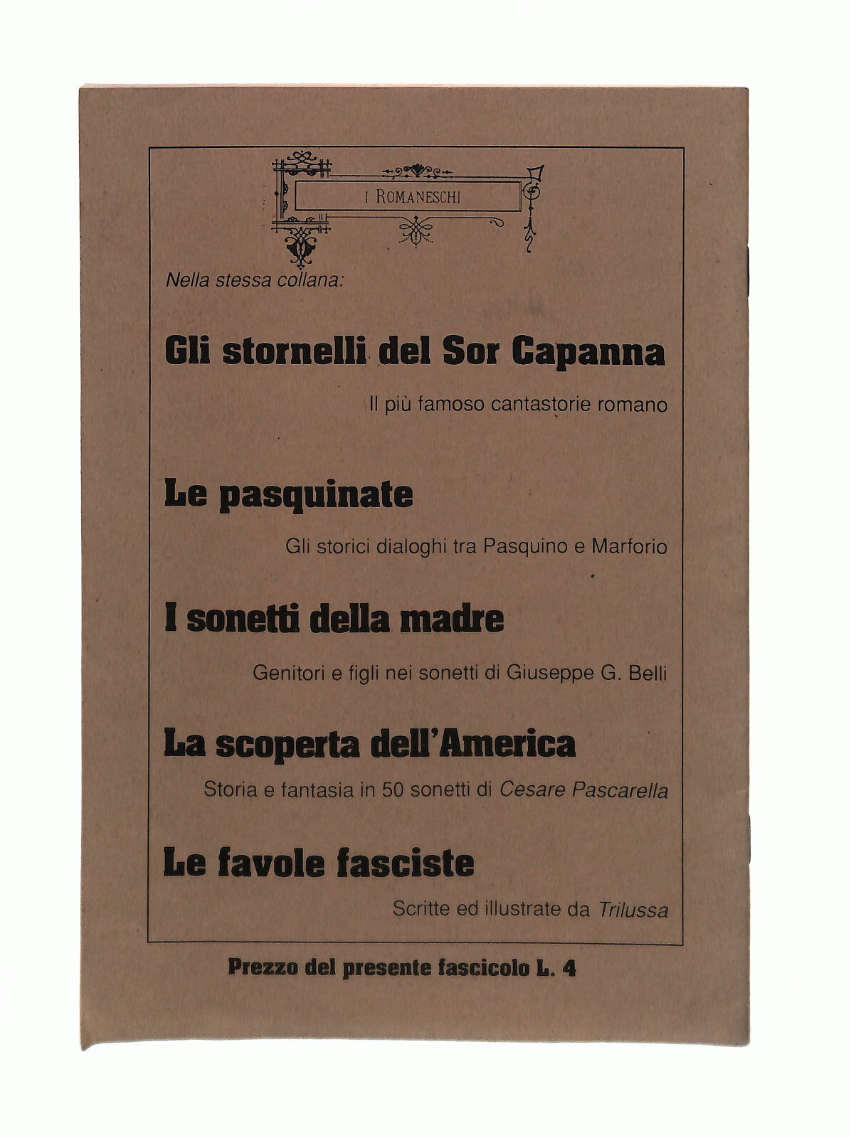 EBOND Er Fattaccio La Passatella Lo Schiaffo Americo Giuliani Libro LI041562