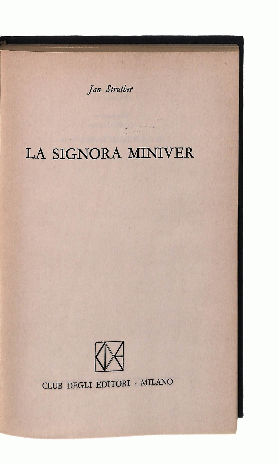 EBOND La Signora Miniver Jan Struthere Libro LI041563