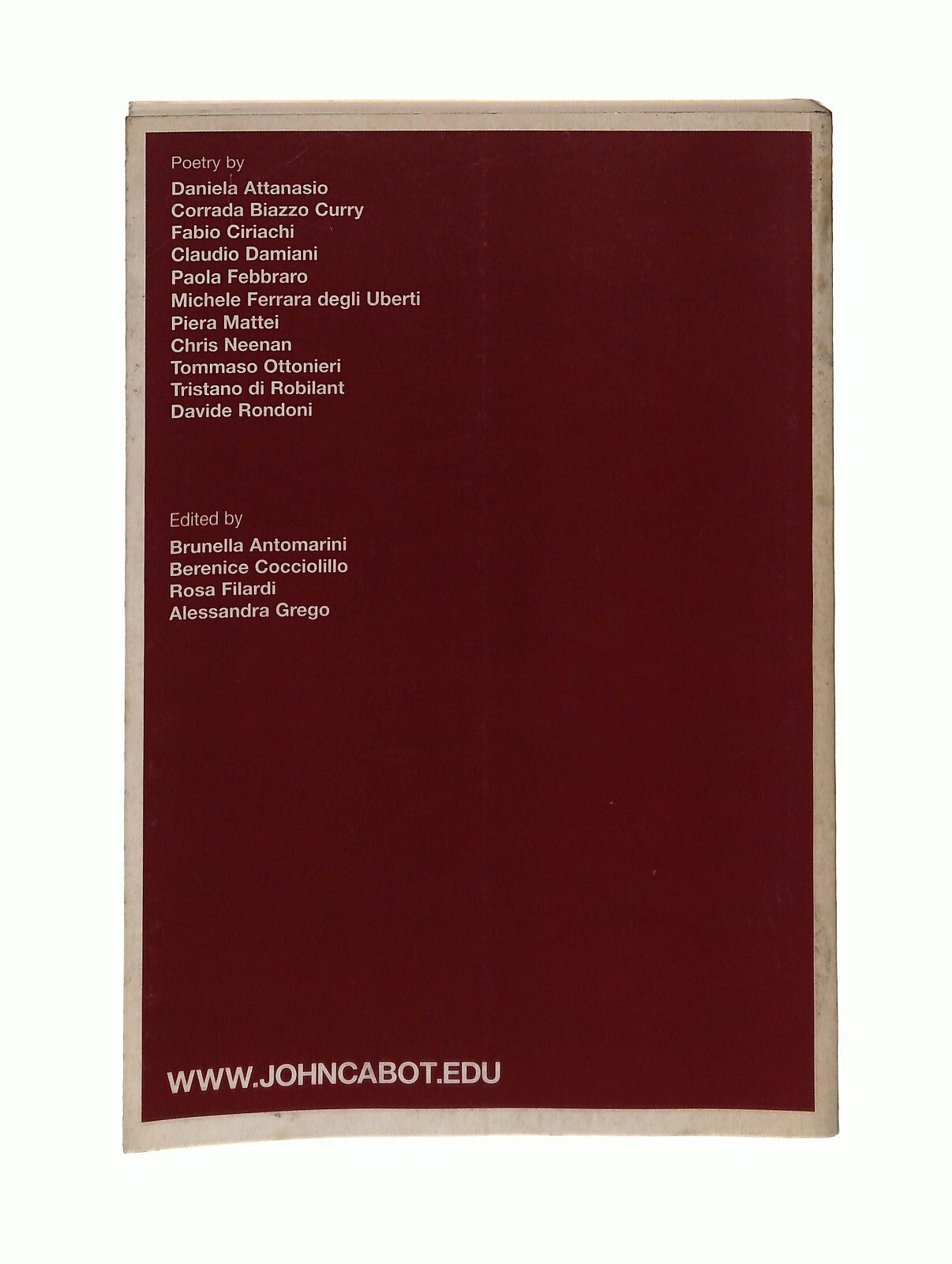 EBOND Inverse John Cabot University Press 2005 Libro LI041583
