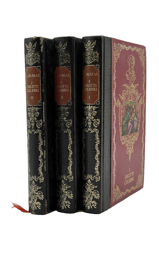 EBOND I Delitti Celebri Alessandro Dumas Edizioni Ferni 3 Volumi Libro LI041659