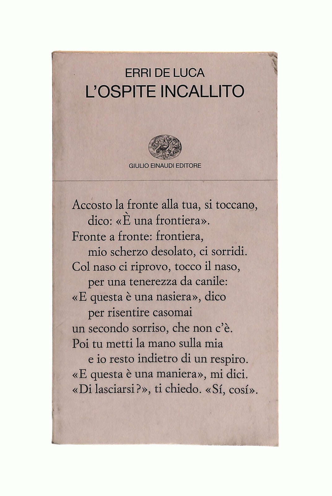 EBOND L Ospite Incallito Erri De Luca Einaudi Libro LI041691