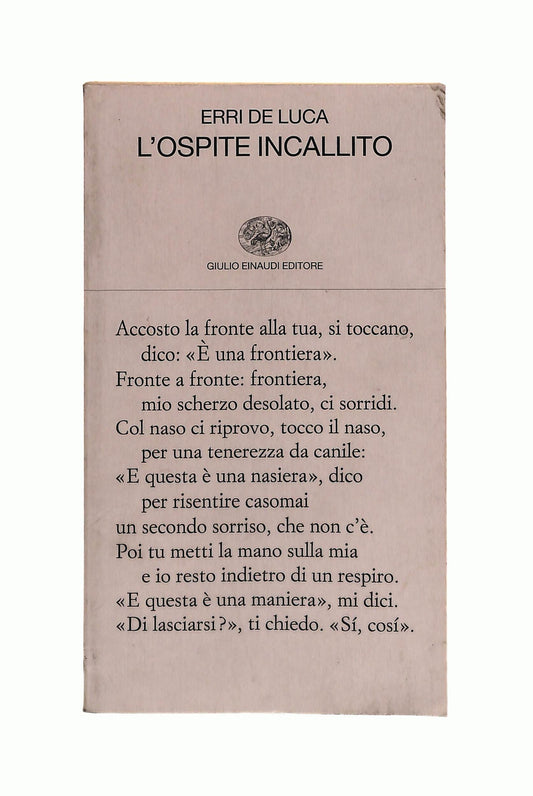 EBOND L Ospite Incallito Erri De Luca Einaudi Libro LI041691