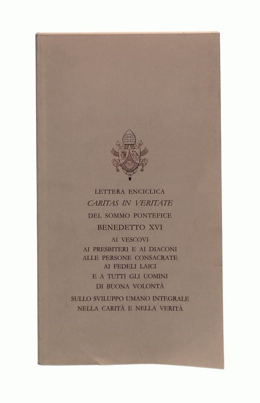 EBOND Lettera Enciclica Caritas In Veritate Benedetto Xvi Libro LI041711