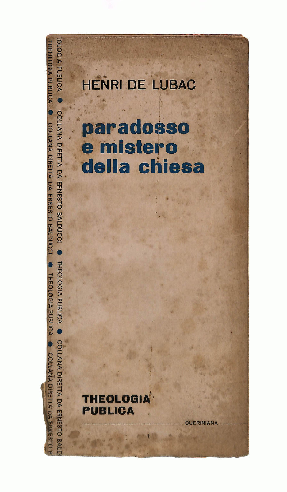 EBOND Paradosso e Mistero Della Chiesa Henri De Lubac Queriniana Libro LI041757