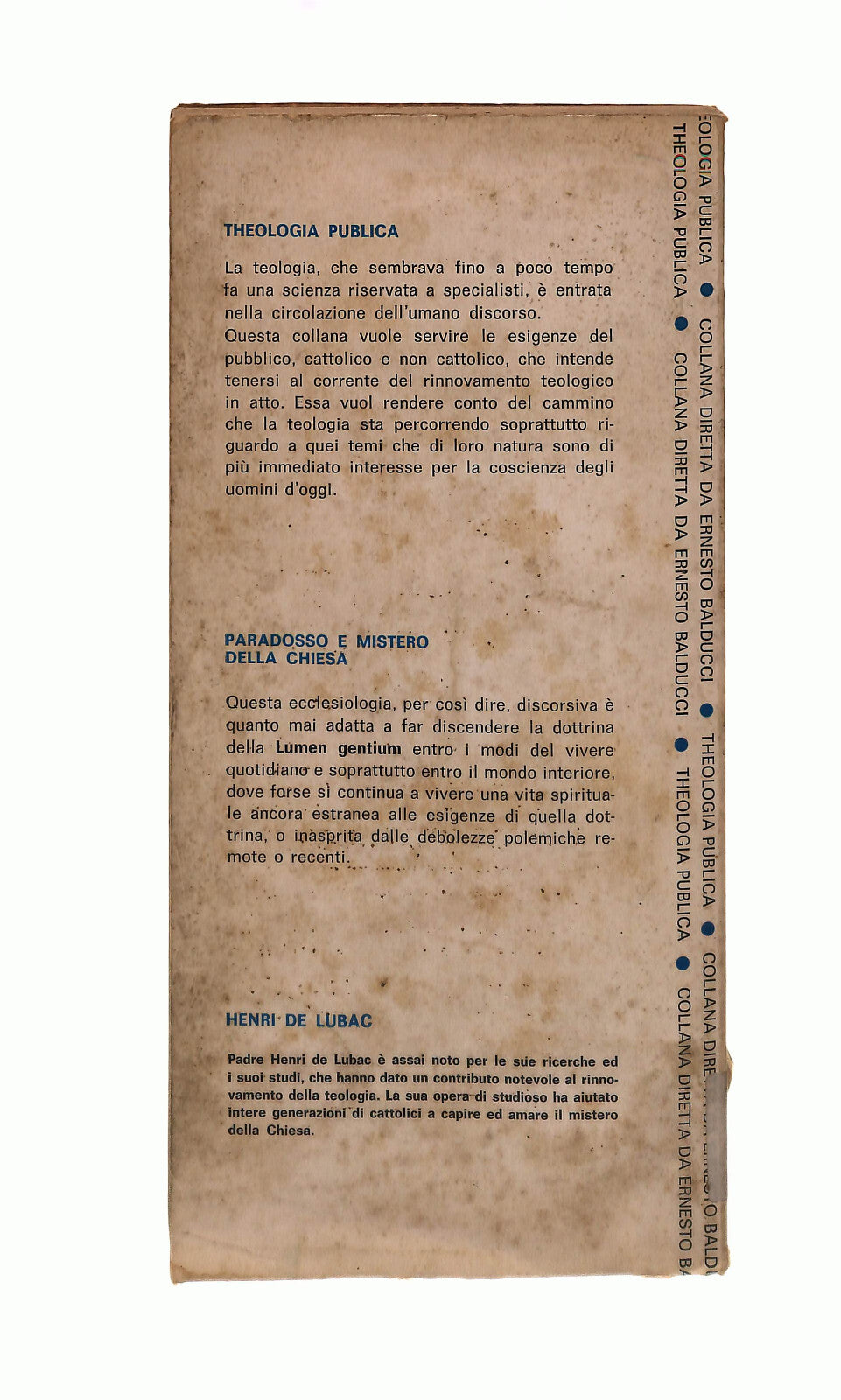 EBOND Paradosso e Mistero Della Chiesa Henri De Lubac Queriniana Libro LI041757