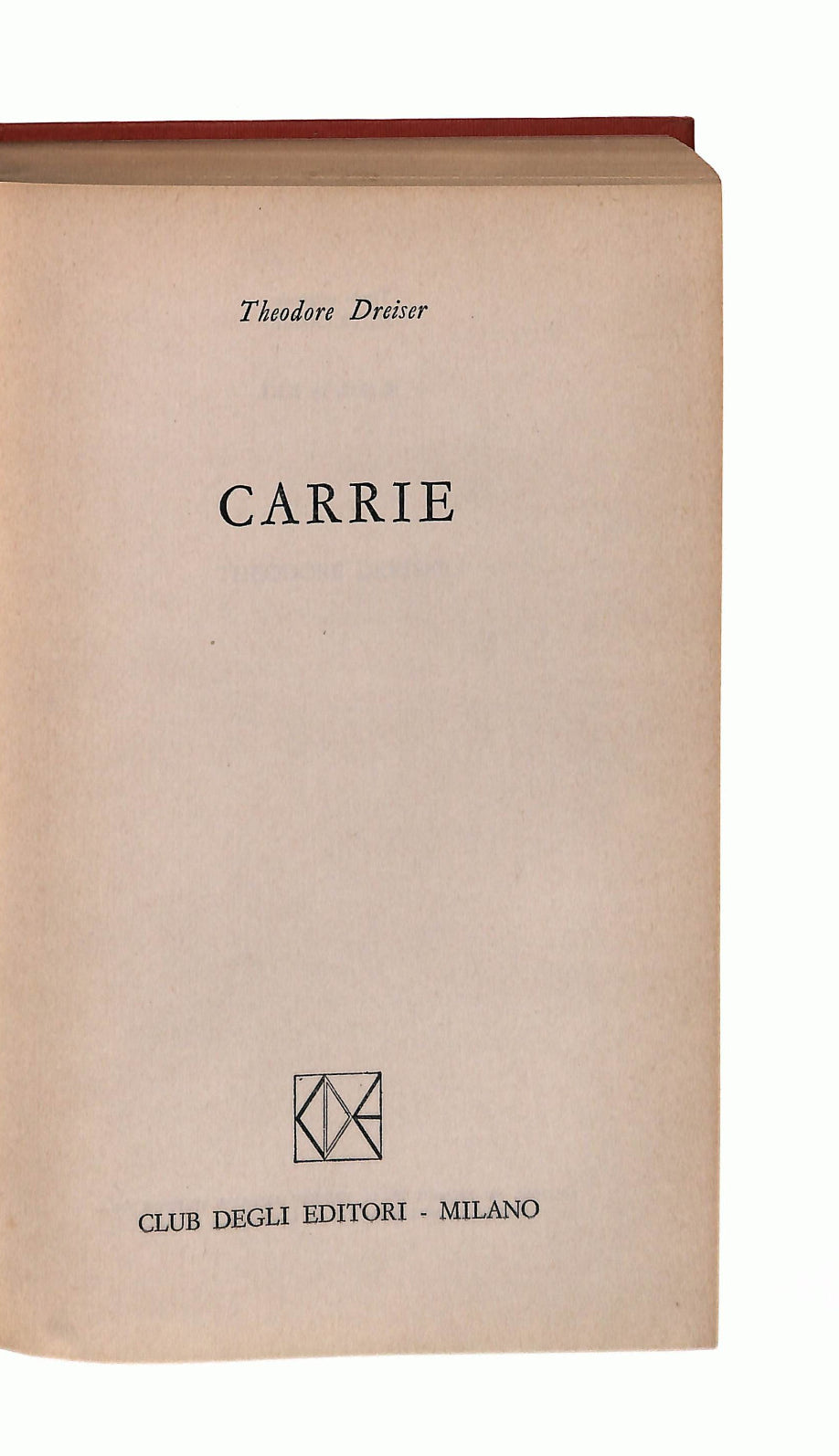 EBOND Carrie Theodore Dreisere Libro LI041777