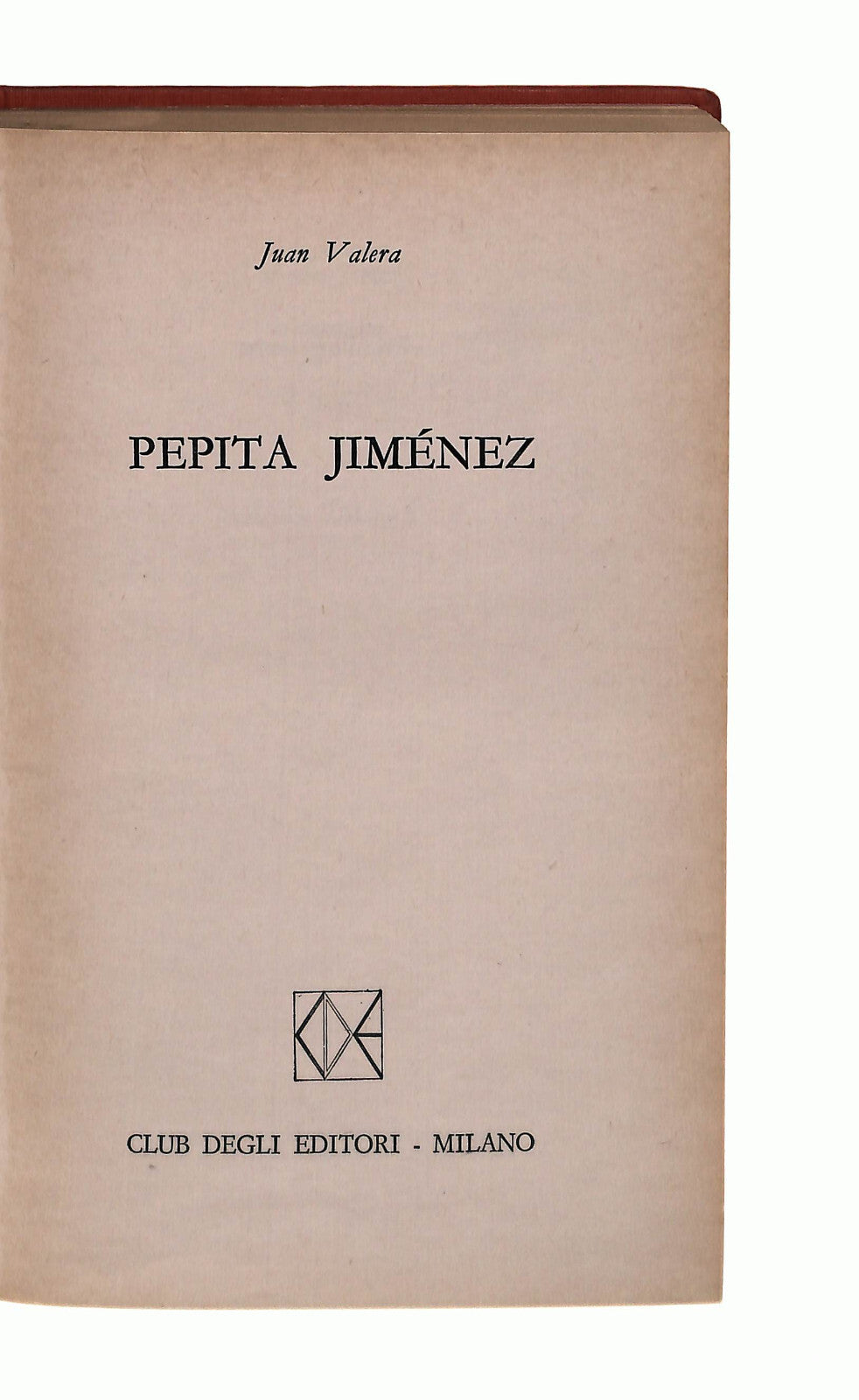 EBOND Pepita Jimenez Juan Valerae Libro LI041782