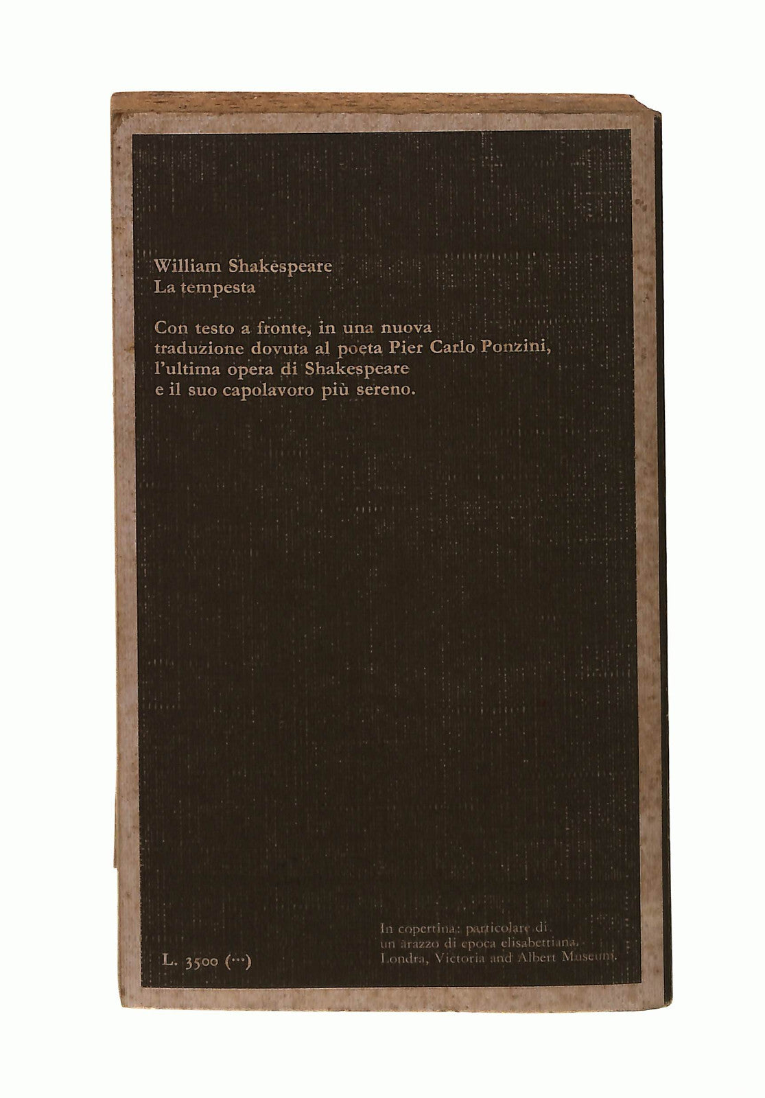 EBOND La Tempesta Con Testo Inglese a Fronte Shakespeare Garzanti Libro LI041833