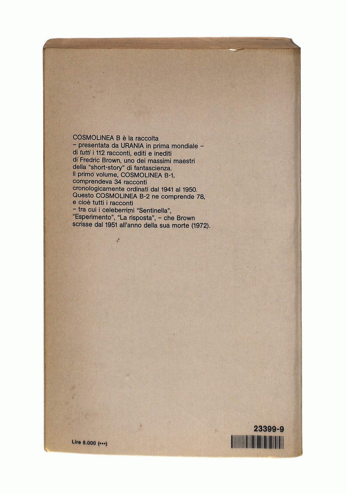 EBOND Cosmolinea B-2 Fredric Brown Mondadori Libro LI041835