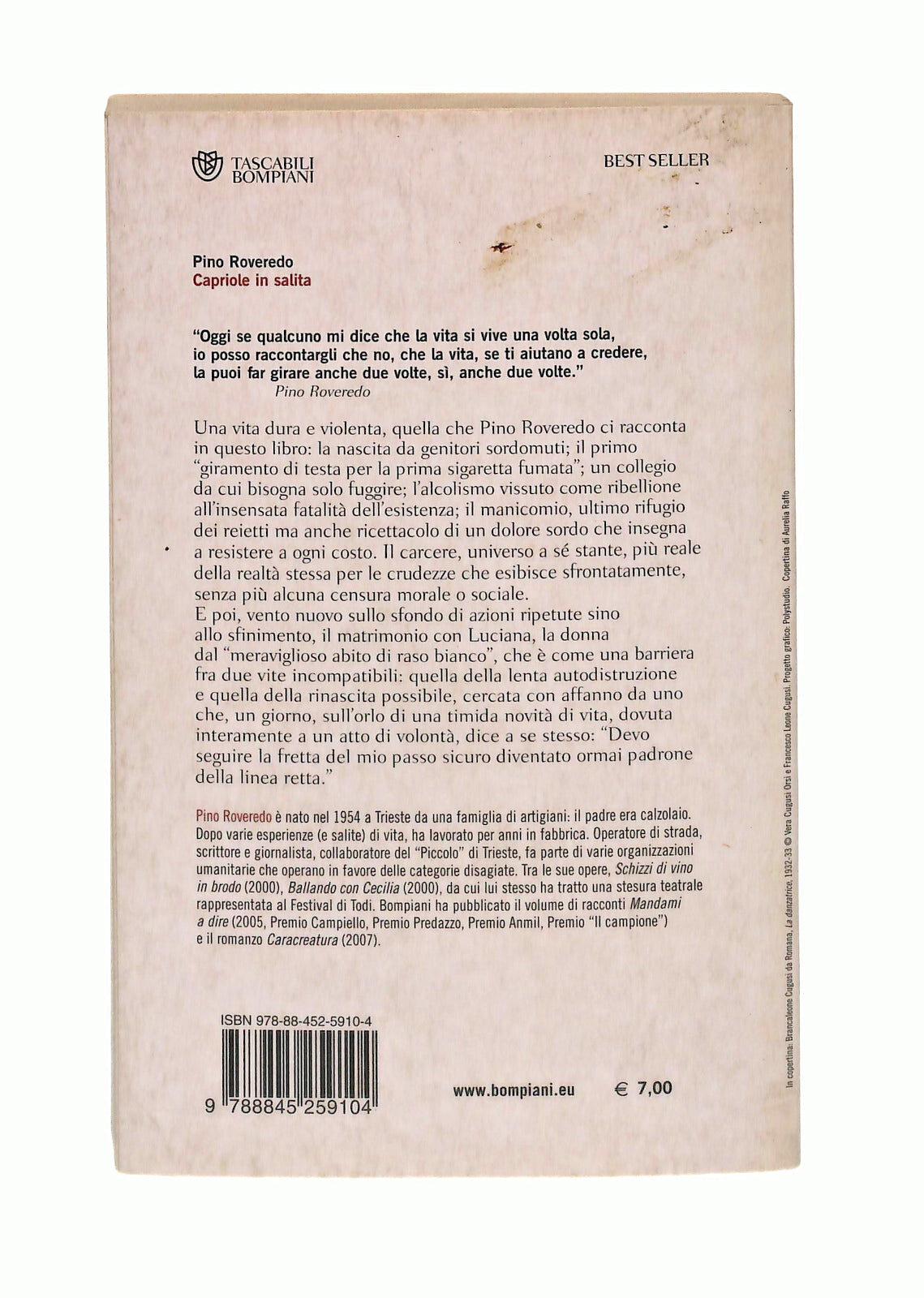 EBOND Capriole In Salita Pino Roveredo Bompiani Libro LI041881
