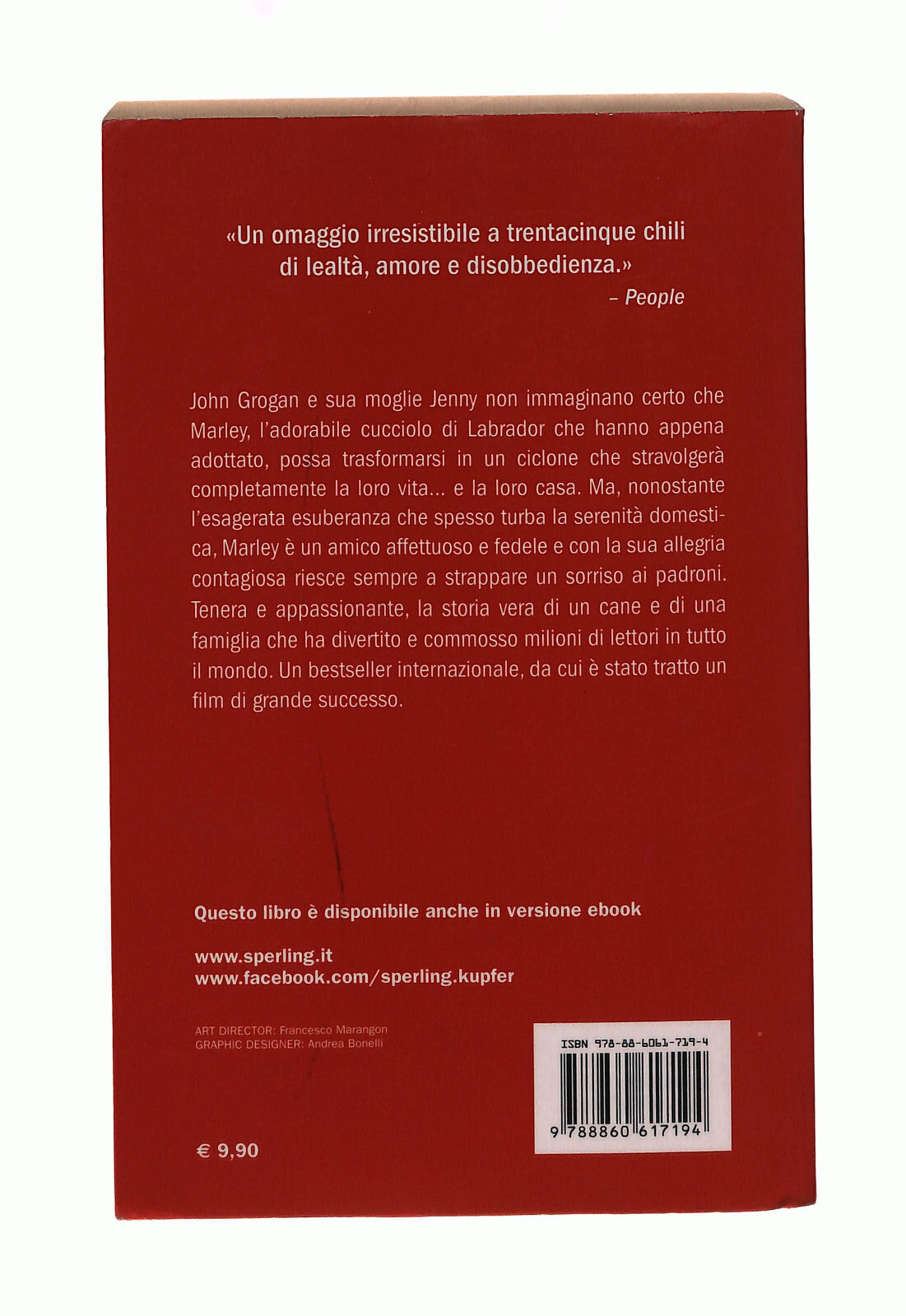 EBOND Io & Marley John Grogan Sperling & Kupfer Libro LI041906