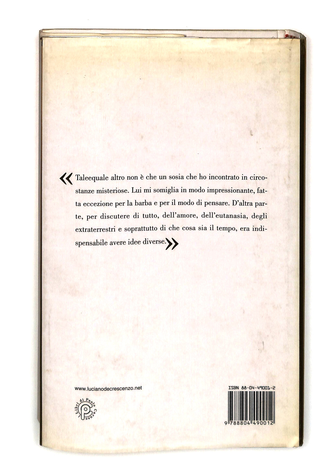 EBOND Tale e Quale Luciano De Crescenzo Mondadori Libro LI041956