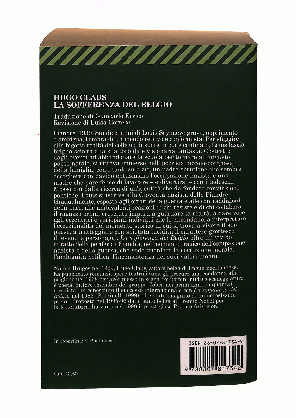 EBOND La Sofferenza Del Belgio Hugo Claus Feltrinelli Libro LI042030