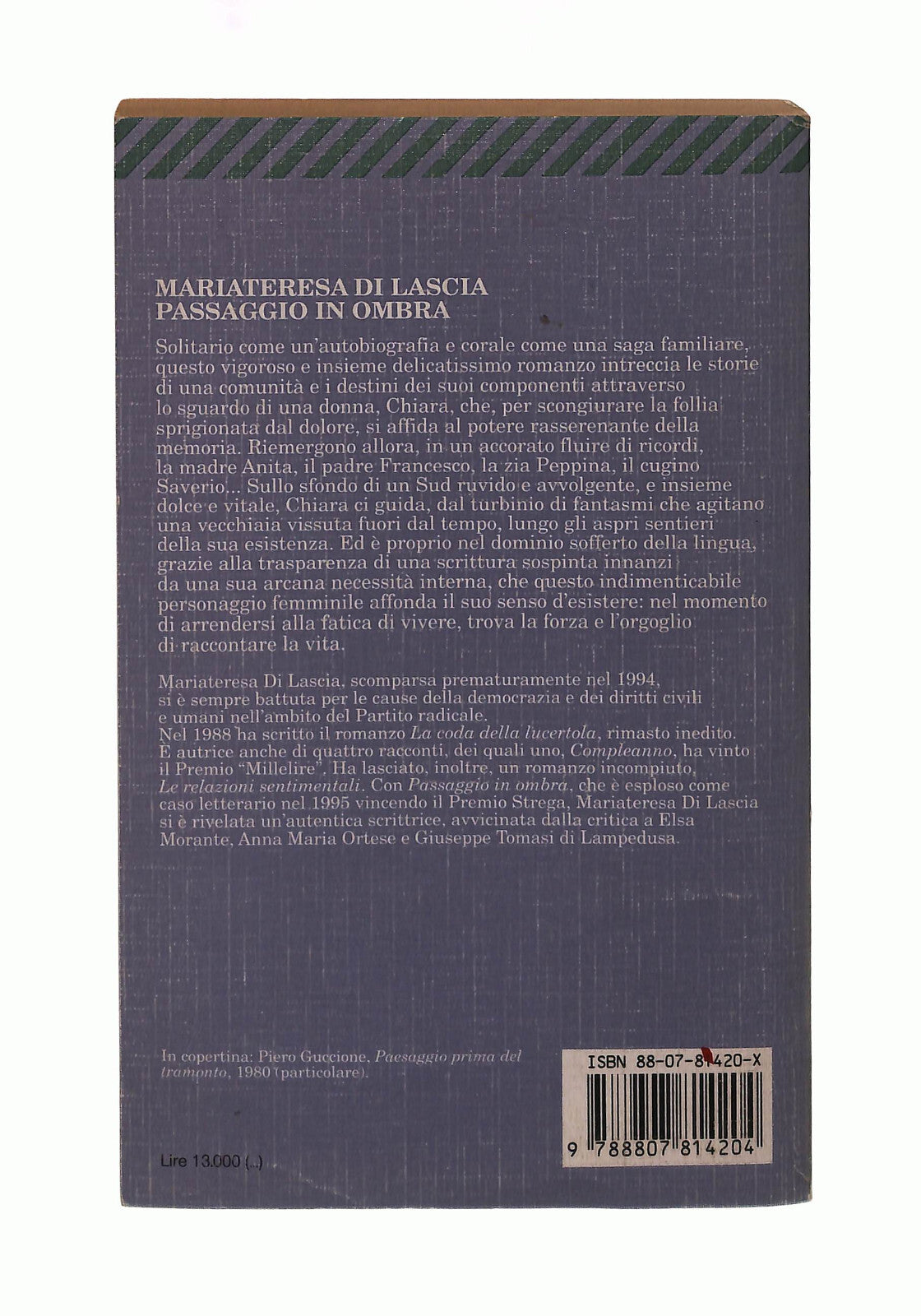 EBOND Passaggio In Ombra Mariateresa Di Lascia Feltrinelli Libro LI042134