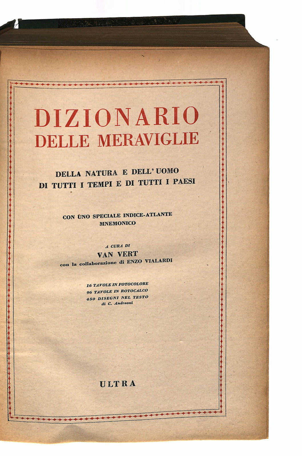 EBOND Dizionario Delle Meraviglie Van Vert Ultra Libro LI042259