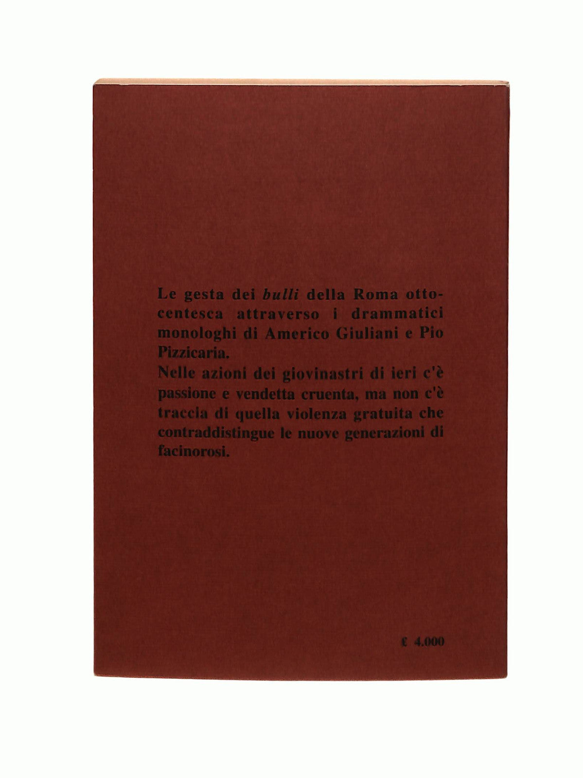 EBOND Monologhi Romaneschi Scipioni Libretto Libro LI042393