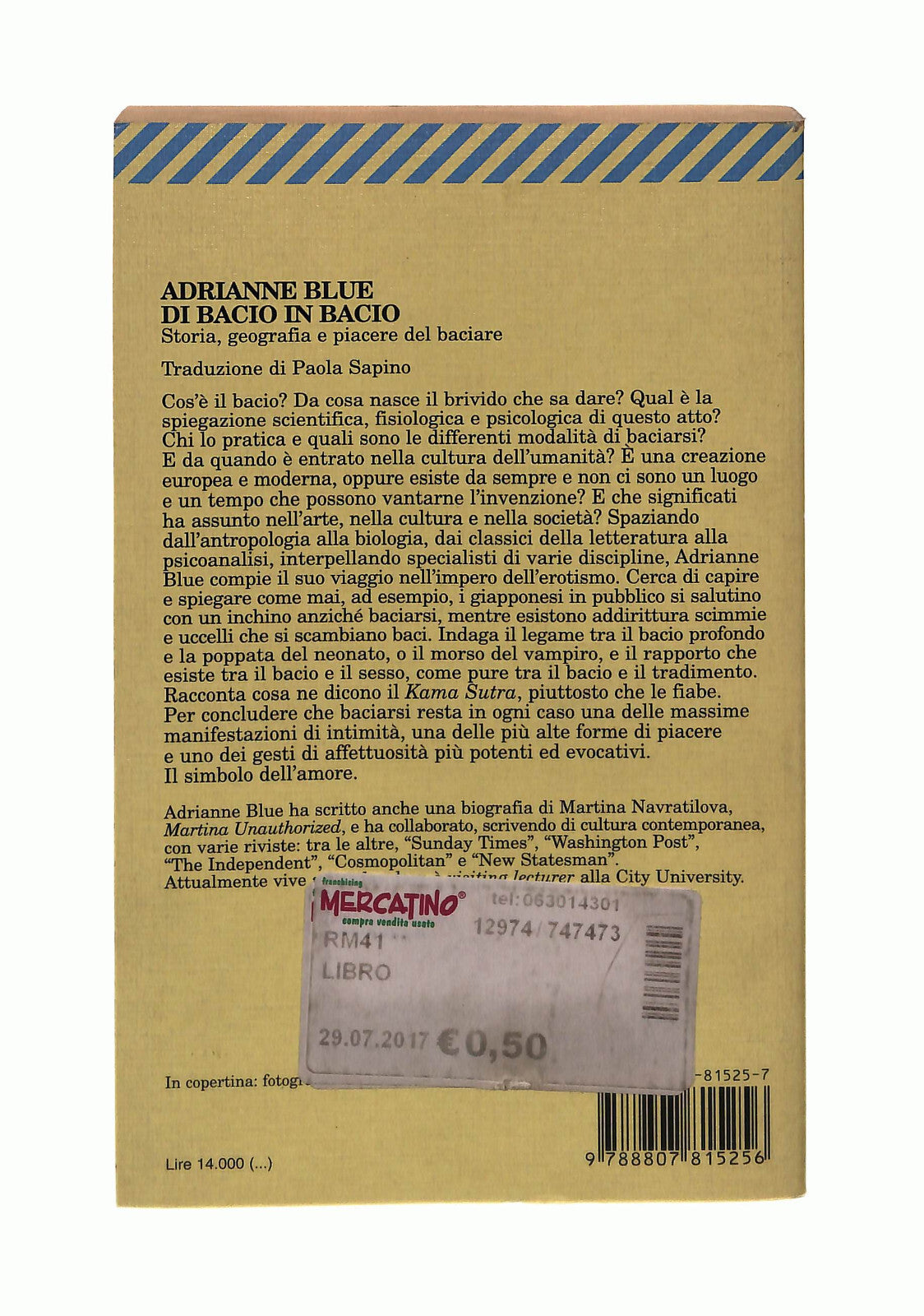 EBOND Di Bacio In Bacio Adrianne Blue Feltrinelli Libro LI042394