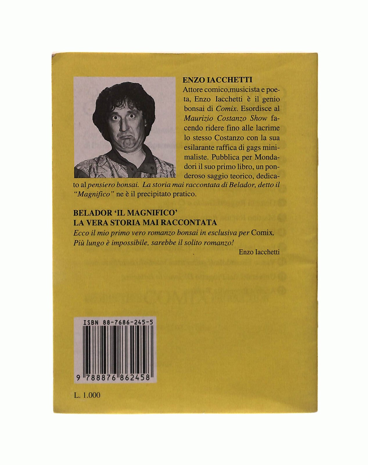 EBOND Belador Il Magnifico Enzo Iacchetti Comix Pillole Libretto Libro LI042410