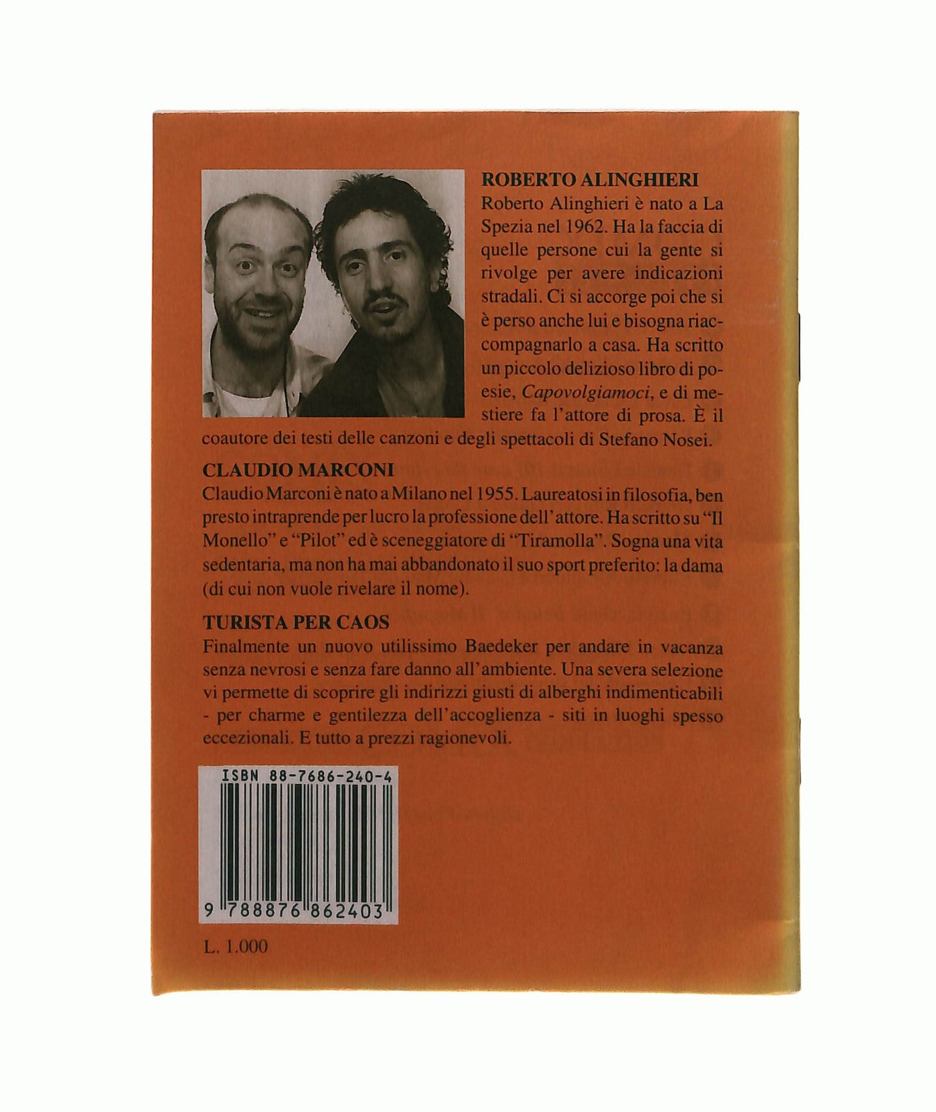 EBOND Turista Per Caos Alinghieri Marconi Comix Pillole Libretto Libro LI042451