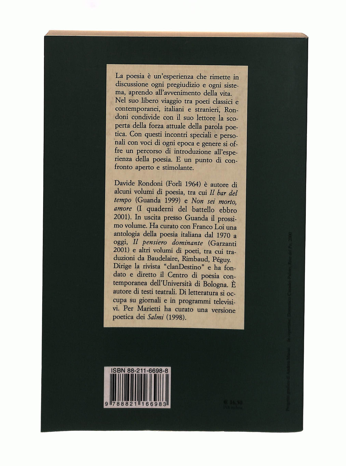 EBOND Non Una Vita Soltanto Davide Rondoni Marietti 1820 Libro LI042458