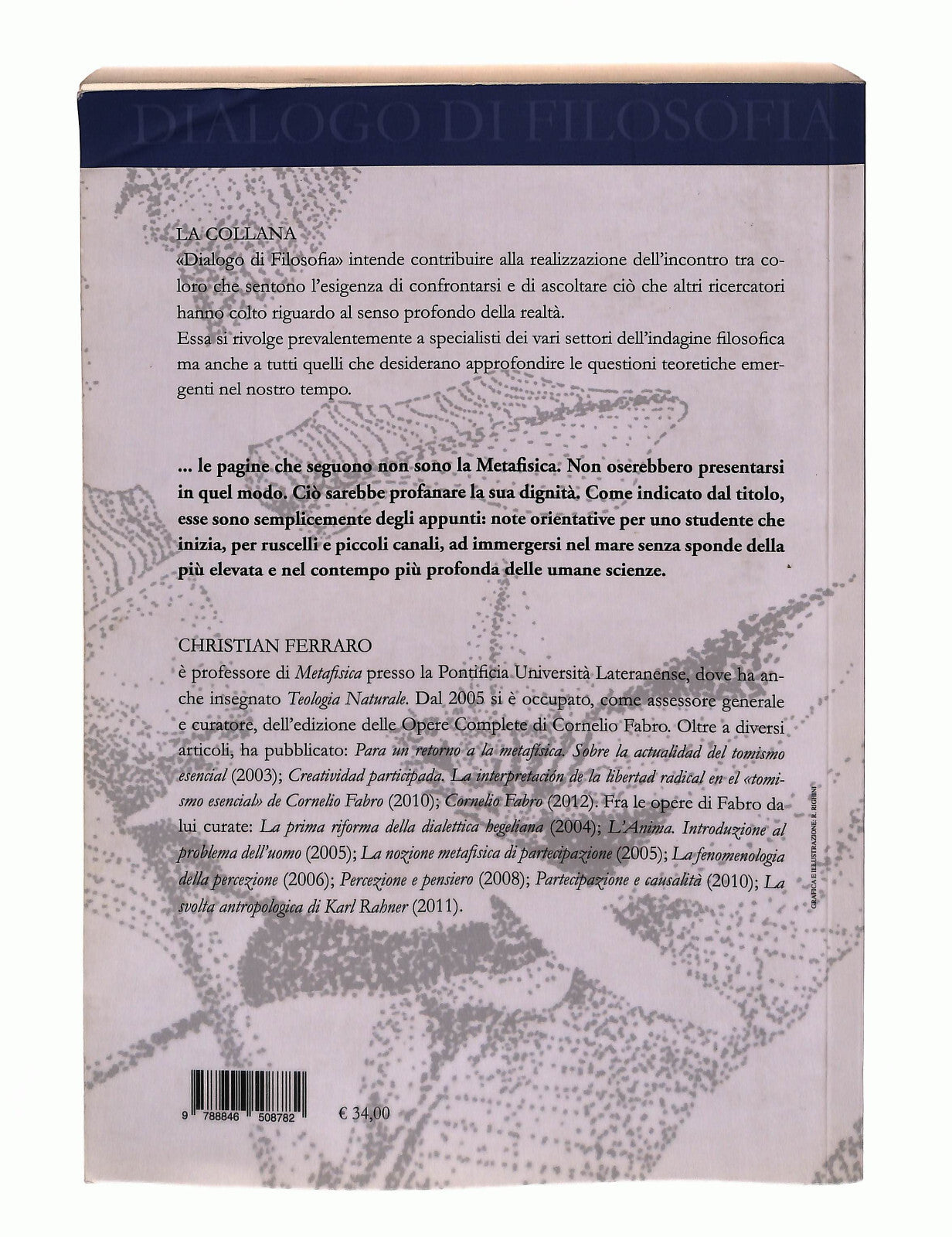 EBOND Appunti Di Metafisica Christian Ferraro Lateran University Libro LI042502
