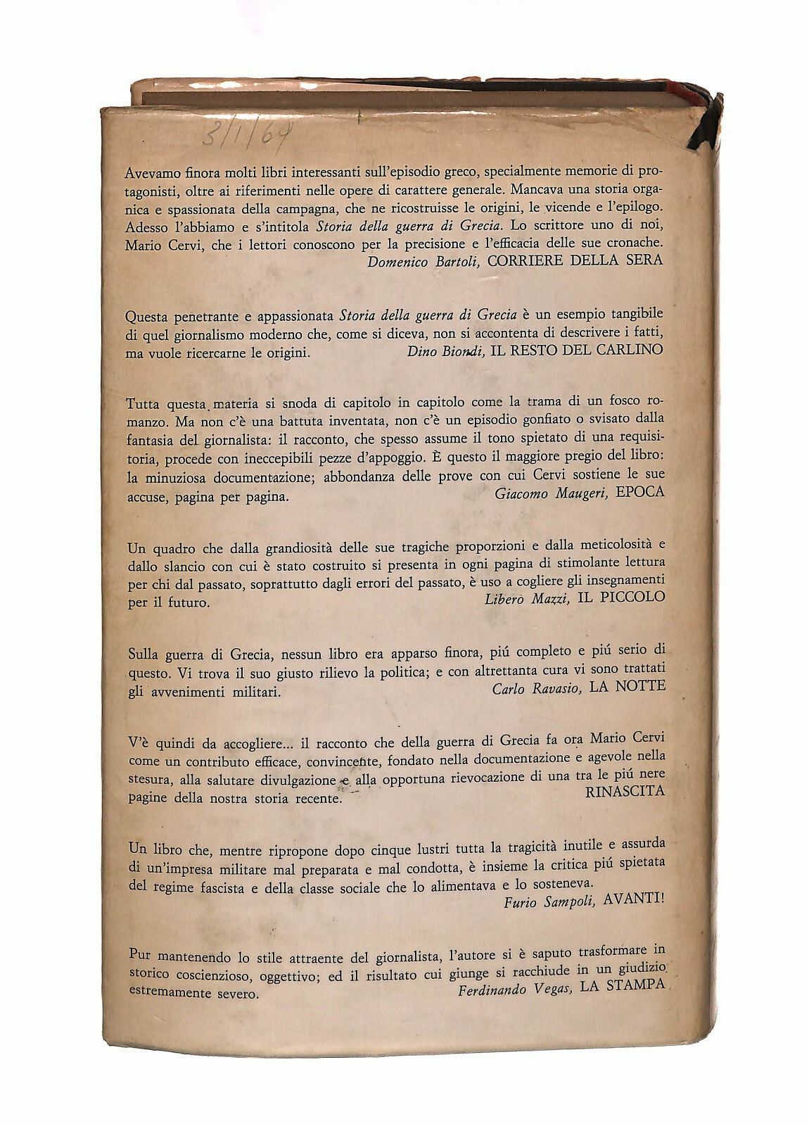 EBOND Storia Della Guerra Di Grecia M Cervi Sugar Editore 1966 Libro LI042507