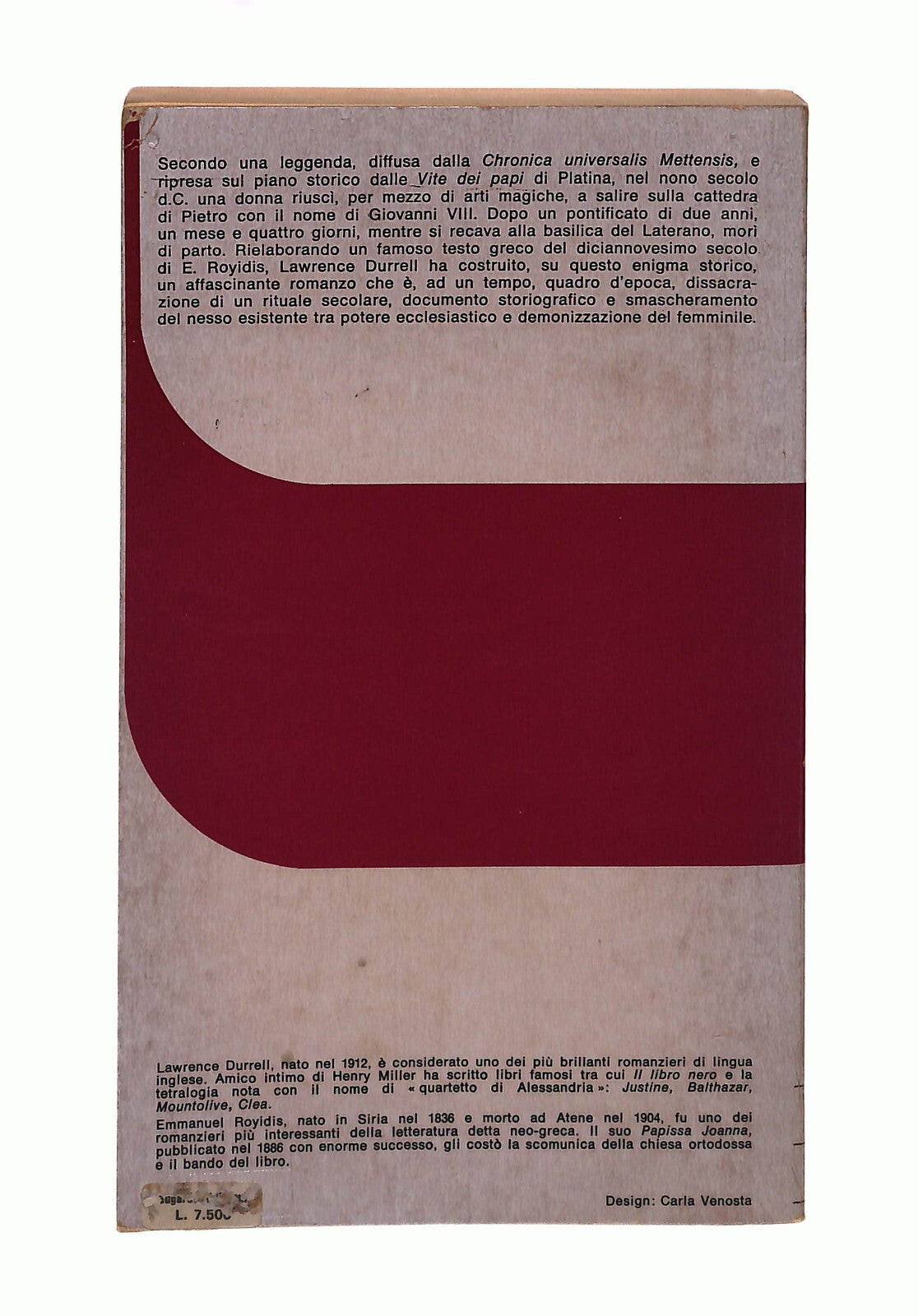 EBOND La Papessa Giovanna Lawrence Durrell Sugarco Edizioni Libro LI042510