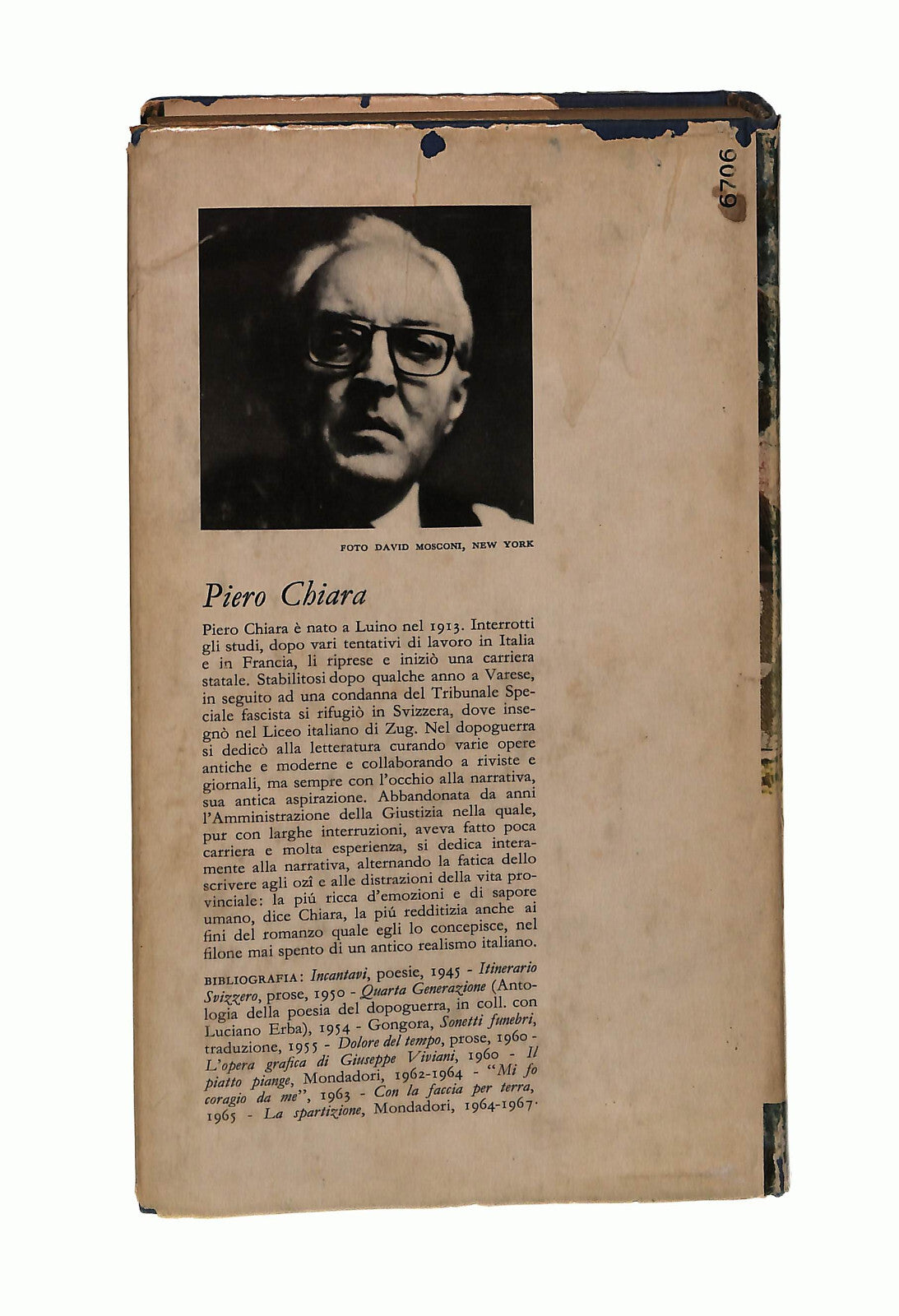 EBOND La Spartizione Piero Chiara Mondadori 1967 Libro LI042563