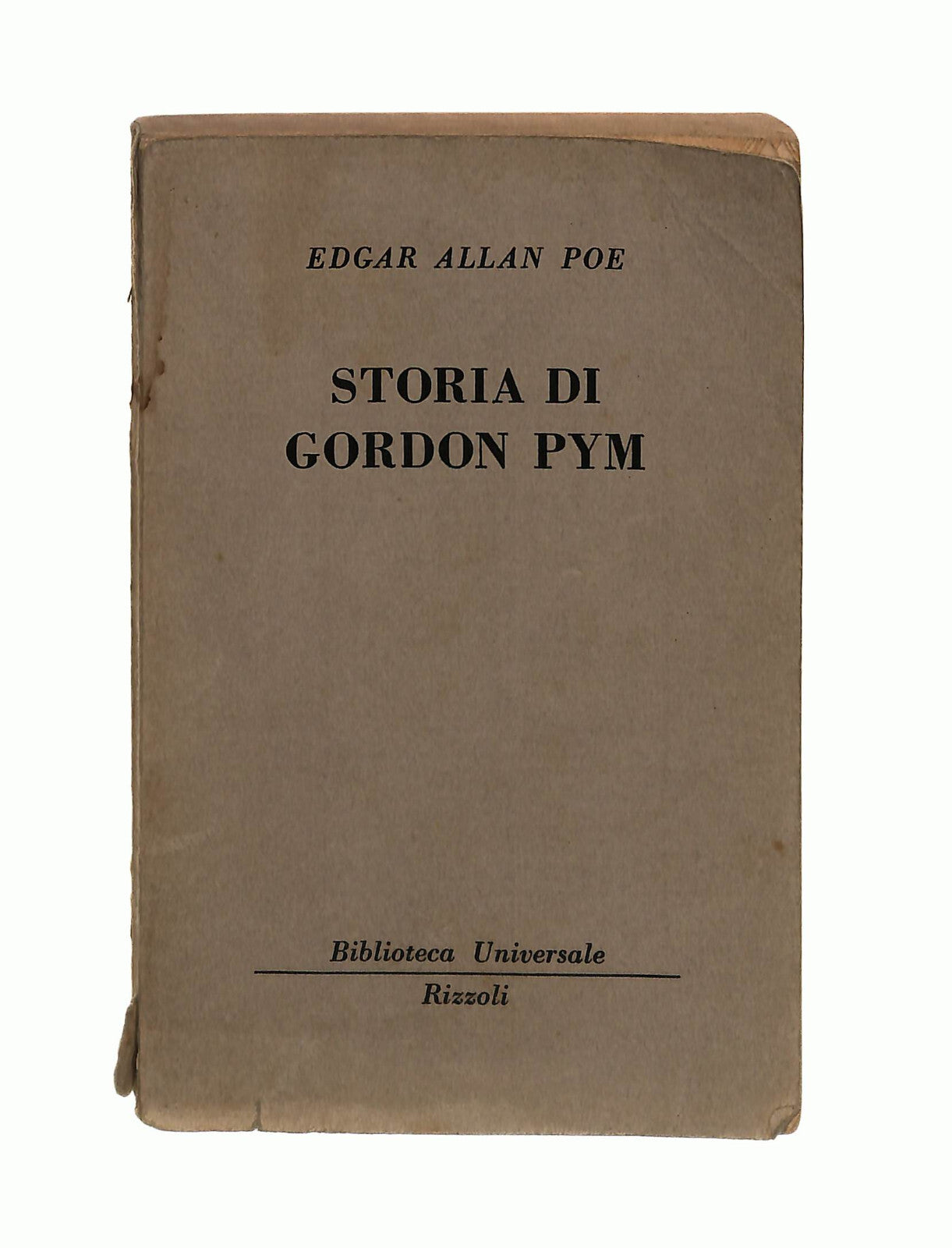 EBOND Storia Di Gordon Pym Edgar Allan Poe Rizzoli Libretto Libro LI042580