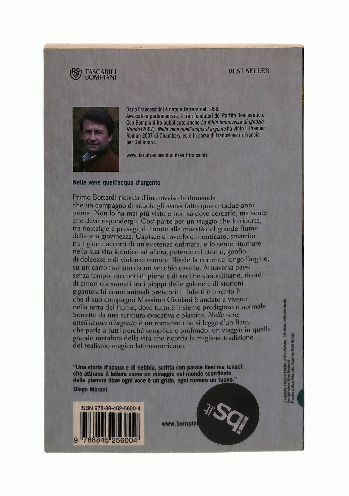 EBOND Nelle Vene Quell Acqua d Argento D Franceschini Bompiani Libro LI042603