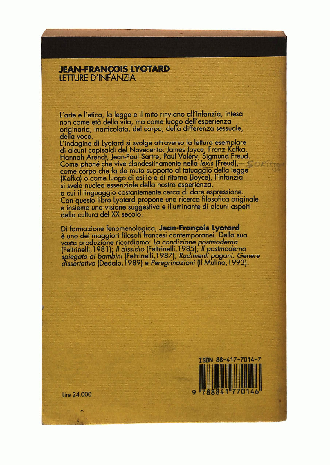 EBOND Letture d Infazia Jean Francois Lyotard Anabasi Libro LI042636
