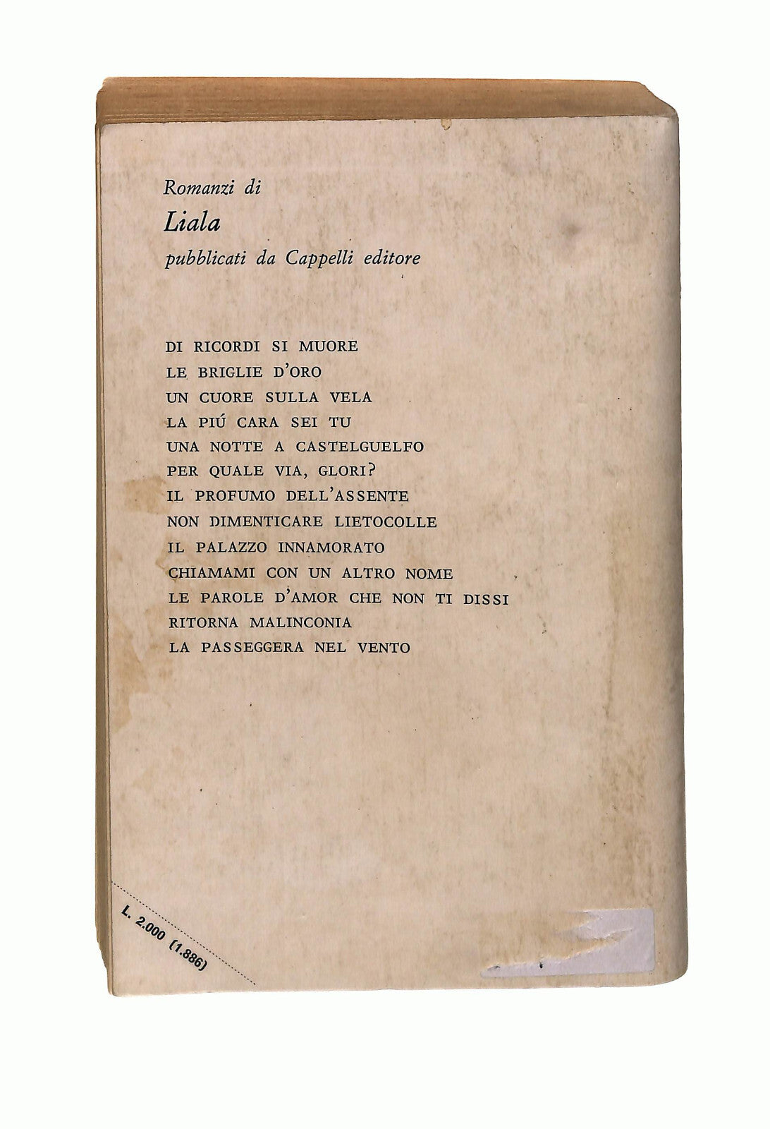 EBOND Le Parole d Amor Che Non Ti Dissi Liala Cappelli 1975 Libro LI042661