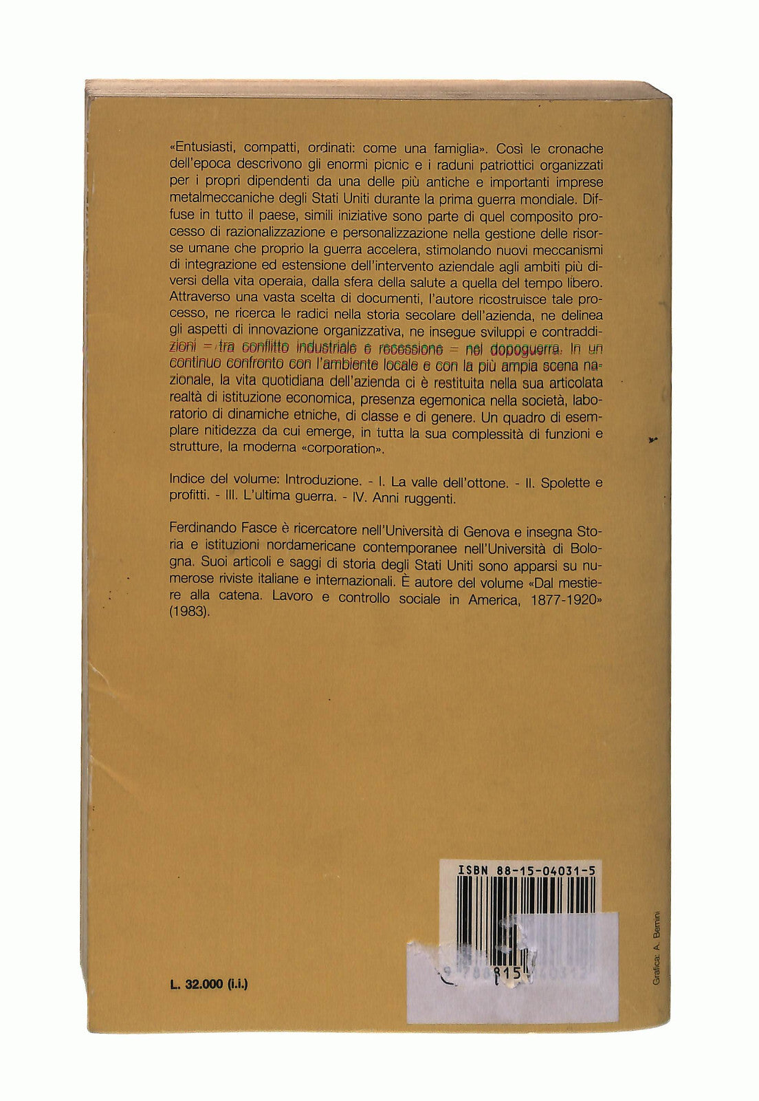 EBOND Una Famiglia a Stelle e Strisce Ferdinando Fasce Il Mulino Libro LI042685
