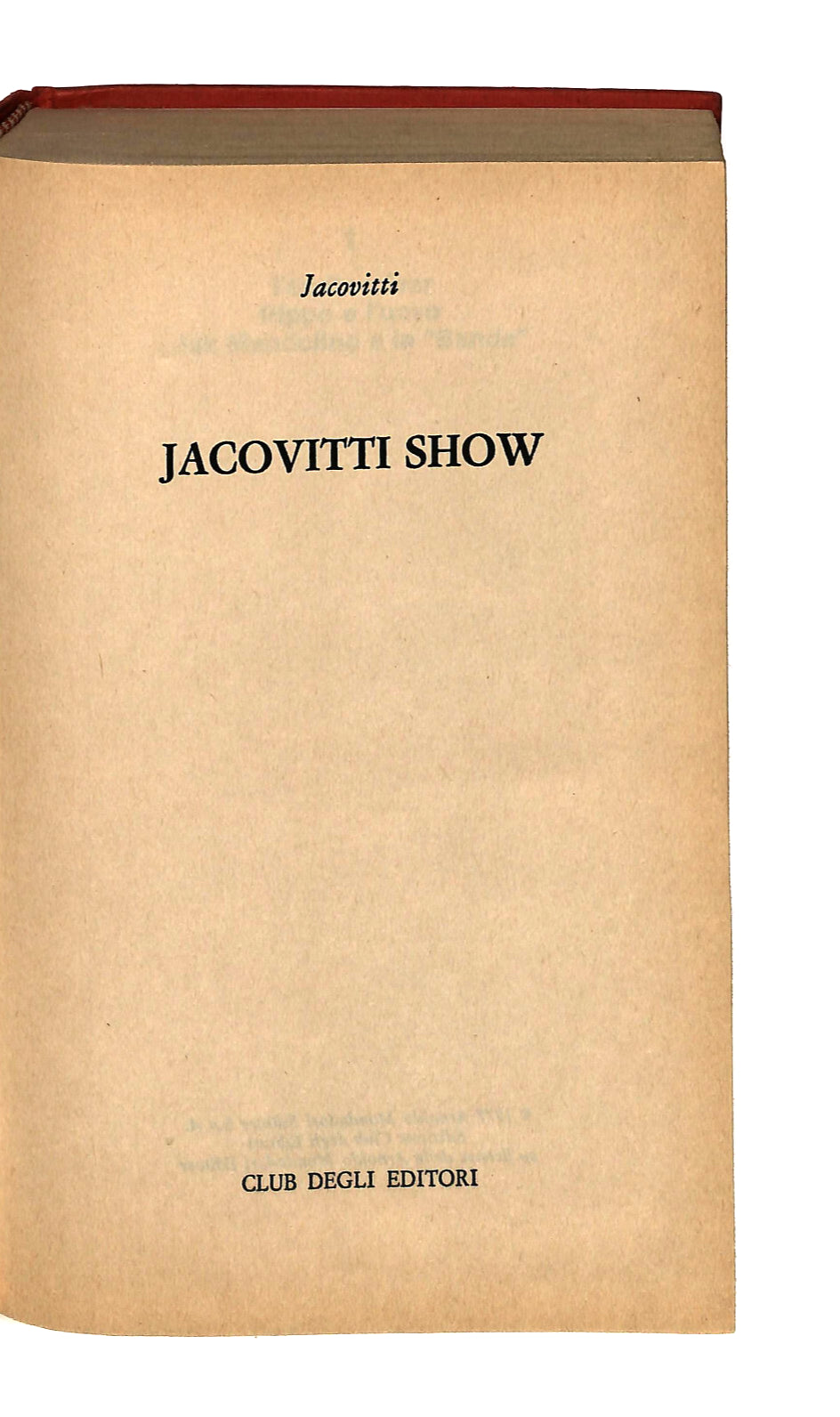 EBOND Jacovitti Show Jacovittie Libro LI042736