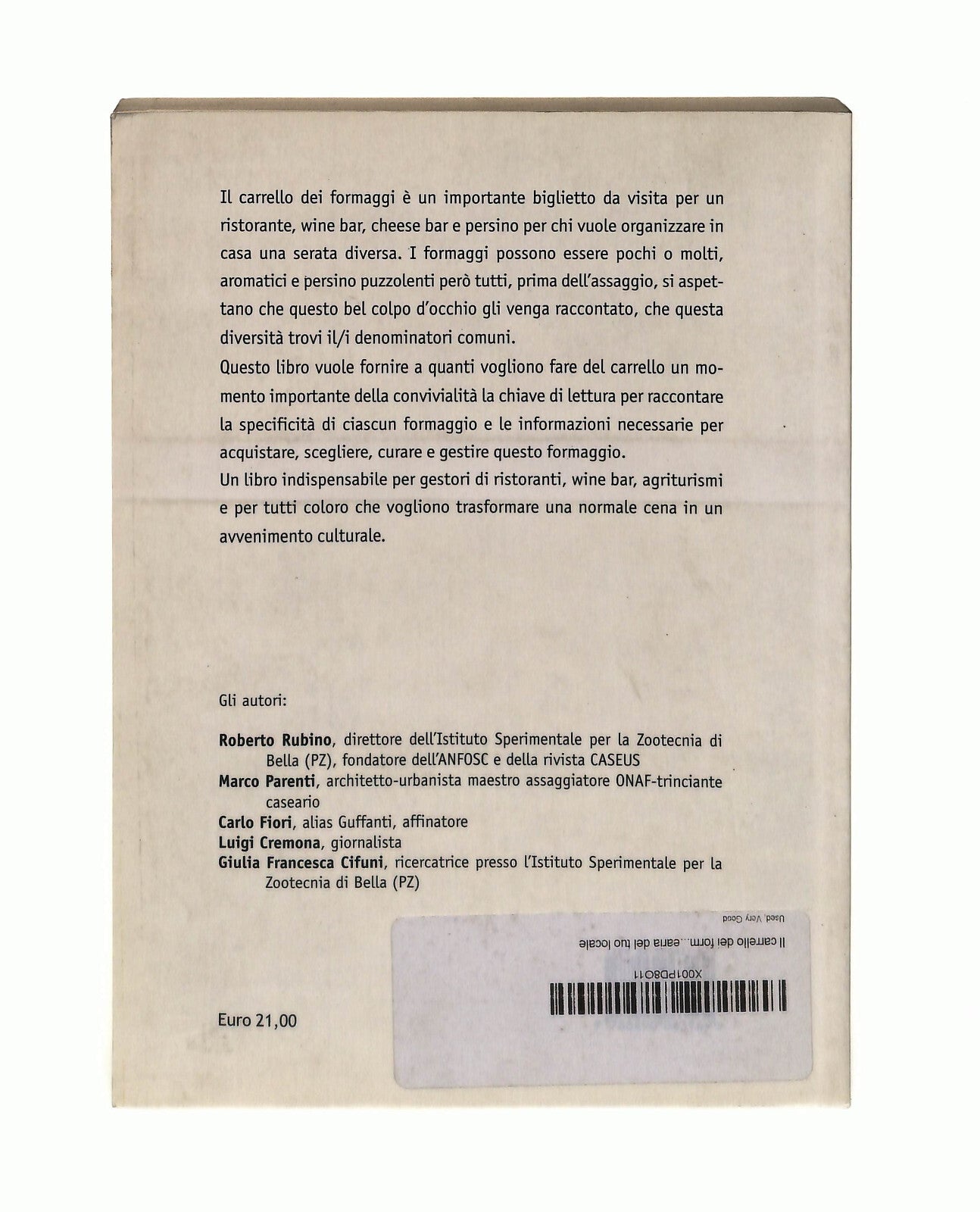 EBOND Il Carrello Dei Formaggi Cura Roberto Rubino Caseus Libro LI042741