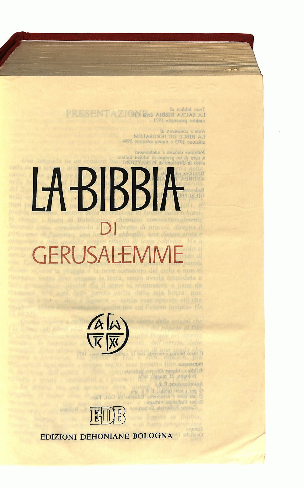 EBOND La Bibbia Di Gerusalemme Edb Libro LI042744